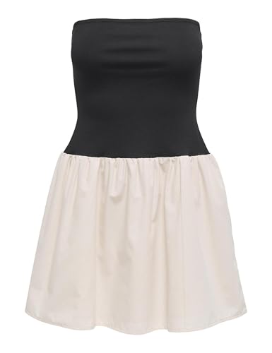 Onlnadia Tube Mix Dress WVN, Negro, M