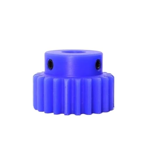 Bevel Gear Pinion Hardware Mechanical 1pcs 22/24/25/28/30/32/35/40/50/60Teeth 1M Blue Nylon Spur Gear Bore 6mm 1 Mold Plastic Spur Gear(40 Teeth)