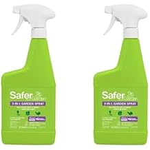 Safer Brand 5452 3-in-1 32-Ounce Ready-to-Use Garden Spray 2 Pack
