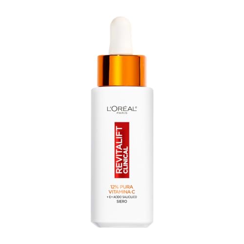 L'Oréal Paris Gesichtsserum 12 % reines Vitamin C, für strahlendere Haut und weniger sichtbare Poren, Revitalift Clinical, 30 ml