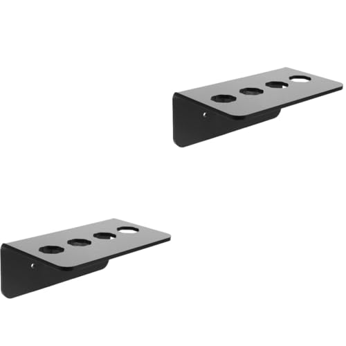 Beatifufu 2pcs Barber Scissor Holder Wall-mounted Shear Rack Acrylic Organizer Salon