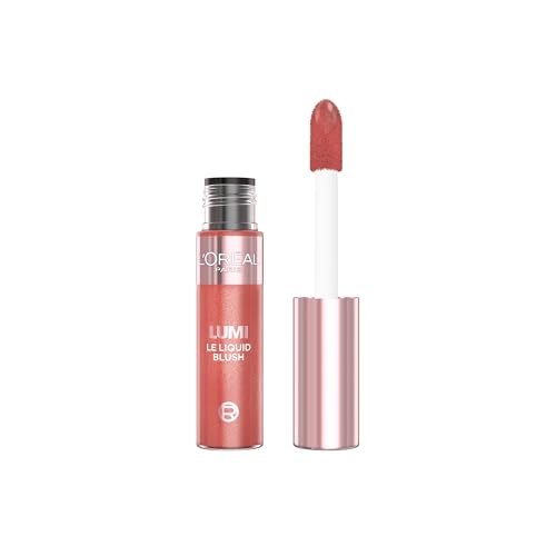L'Oréal Paris Blush Liquido Luminoso, Per Guance più Piene e Colorito Radioso, Effetto Glow e Finish Luminoso, Con Pigmenti Intensi, Lumi Le Blush, Tonalità : Gold Pink, 9 ml