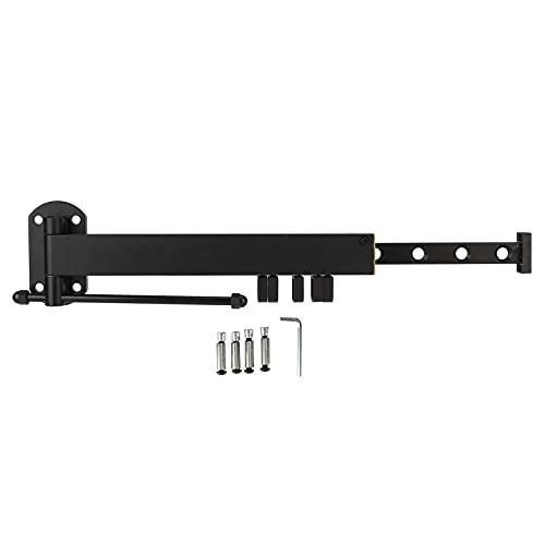 XZXCVN Estante para Secar Ropa Plegable y Retráctil, Capacidad 90kg, Aluminio Negro - Ahorro de Espacio, Alta Resistencia, Ideal para Balcón y Baño