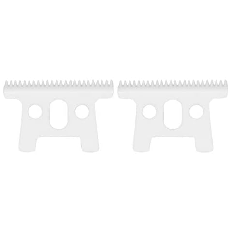 AIRERA 2 Pieces Professional Replacement Ceramic Moving Blades for Pro Li Trimmer D7#32655 D8#32400, Ceramic Moving Blades ONLY, Compatible with D7 D8 Slimline Pro Li Andis Hair Trimmer(White, 2PKS) Cover