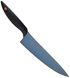 スミカマ 霞 KASUMI 包丁 チタンコーティング 剣型包丁 20cm ブルー 錆びにくい 日本製 岐阜県関市 22020/B