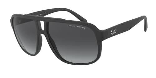 Armani Exchange AX4104S Rectangle Sunglasses for Men +BUNDLE with ACCESSORY EYEWEAR KIT