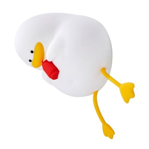 Lámpara de noche de silicona con forma de pato recargable miniatura 1