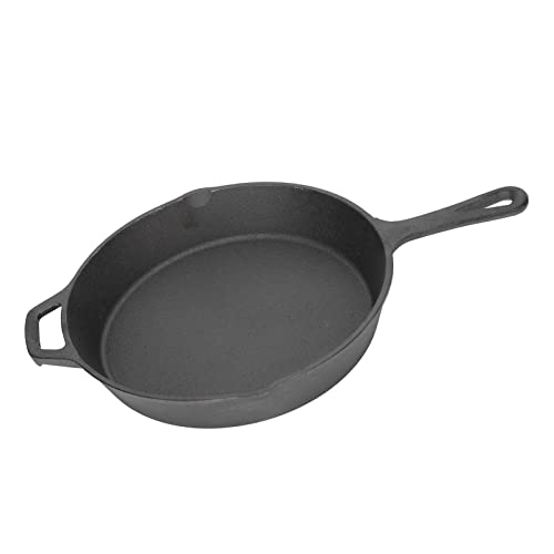 Nikou Schmelztopf aus Edelstahl, 25 cm Durchmesser, Küchen-Kochgeschirr, antihaftbeschichtet, Gusseisenpfanne für Ofen, Herd, Grill, breite Anwendung