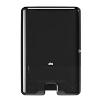 Tork Xpress Spender für Multifold Papierhandtücher 552008, Elevation Design - H2 Handtuchspender für Falthandtücher zur Einzelblattentnahme, schlankes Design, schwarz