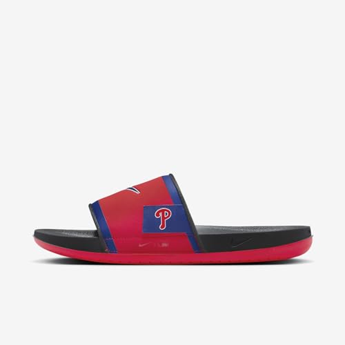 Nike Offcourt (Philadelphia Phillies) Offcourt Slides (FN4319-600, Sport Red/Dark Smoke Grey/Rush Blue)2