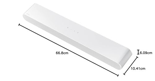 Image of Samsung HW-S61D /ZC Slim Series Soundbar with Wireless Dolby Atmos, DTS Virtual: X, Wireless Subwoofer Compatibility, Active Voice Amplifier (AVA), White Color [Canada Version] (2024)