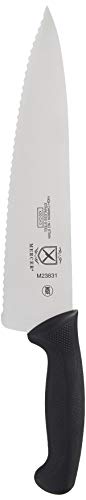 Mercer Culinary M23831 Millennia Black Handle, 10-Inch Wavy Edge, Chef's Knife #TOP1