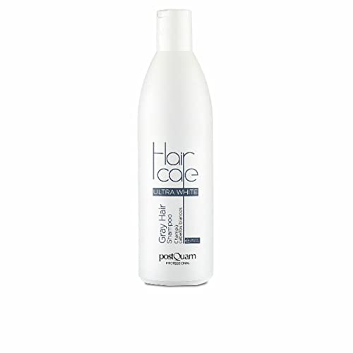 Postquam - Champú Neutralizador para Cabellos Blancos y Grises Ultra White para Hombre y Mujer - Elimina el Amarillo del Pelo Canoso, Deja el Cabello Suave, Brillante y de Color Perlado - 250 ml