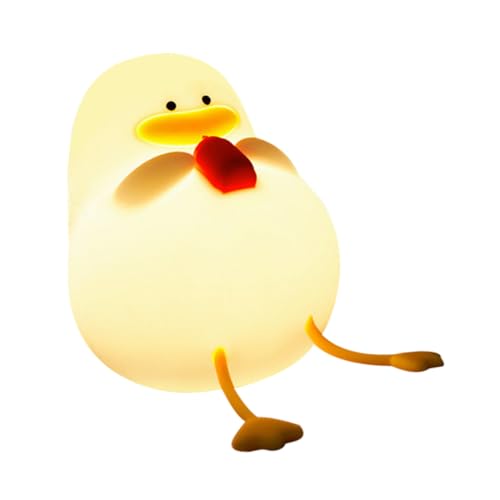 Lámpara de Noche Patito de Silicona Recargable Luz Amarilla