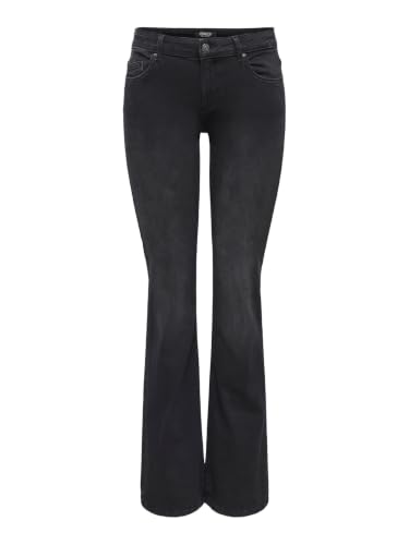 Image of ONLY Flare Fit Ankle Length Cotton Womens Jeans (S22ON15233833-P)