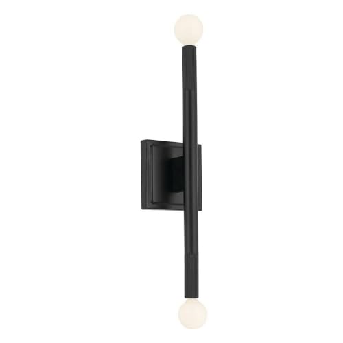 Image of Kichler Odensa 17 Inch 2 Light Wall Sconce in Black