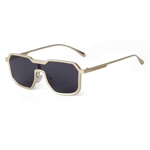 Image of Dervin UV Protected One Piece Designer Punk Style Metal Sunglasses for Men and Women