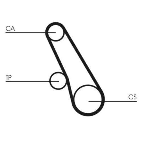 Kit de correa de distribución CONTITECH ct1109 K2 para motor de coche 6