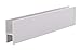 CRL Bright Anodized Aluminum "H" Bar (Shoe) for Use On All CRL Track Assemblies - 12 ft long
