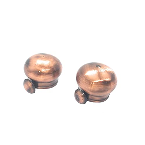 Image of FAPBADRI Simple Curtain End Caps /Finials for a 1 inch Pipe /Rod, Colour - Copper, 2 Pieces