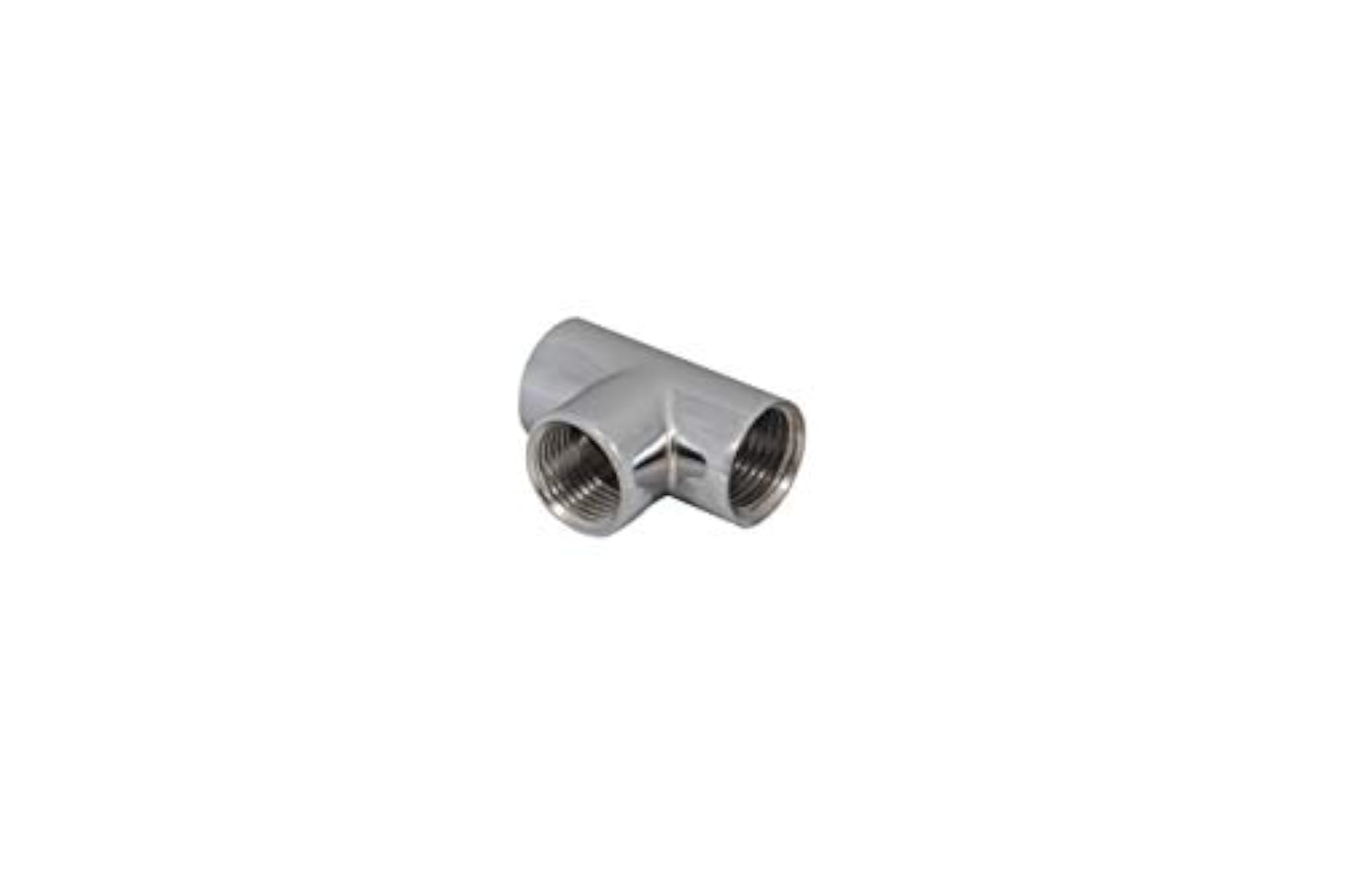 1/2-Inch Brass Tee Fitting Coupling