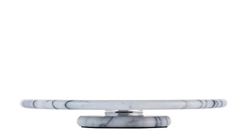 Jemarble Lazy Susan 10 Inch Turntable With Aluminum Alloy Bearing, Smooth/Silent/Durable(White)(Premium Quality) #TOP7