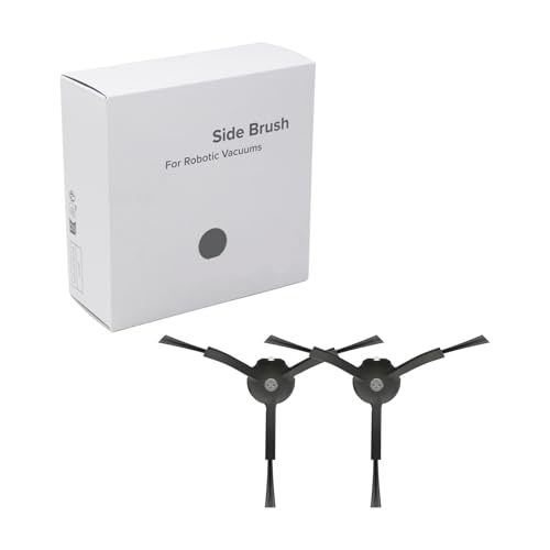 Brosse latérale noire x2 Roborock pour résoudre les problèmes d'angles