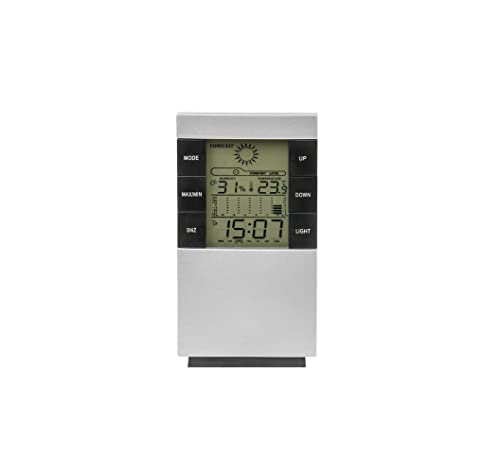 6 Funktionen Wetterstation Raumtemperatur Digital Thermometer Hygrometer Innen Sensor Bradas 8656