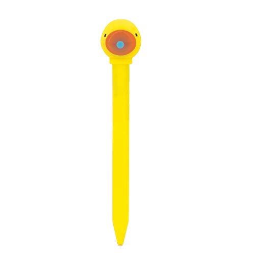 Kikkerland Duck LED Ballpoint Pen, Yellow (4407C)
