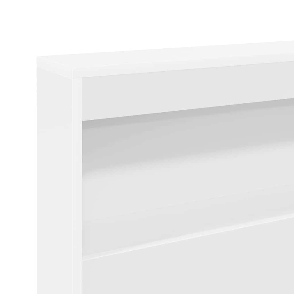Cabecero de Madera en Forma de L con Estantes de Almacenamiento Abiertos, Cabecero de Cama Modular de Esquina para Dormitorio, Se Adapta a Marcos de Cama Estándar (100x200cm)