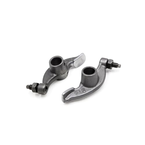 REPAIROCK Pair Silver Tone Metal Valve Motorcycle Rocker Arms Arm Assembly for GY6-125 Auto Replacement Parts