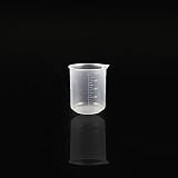Labasics Set di Bicchieri, Bicchieri di Griffin Graduati in Plastica Borosilicata a Forma Bassa Cilindro graduato Bottiglie da Laboratorio Strumenti per Laboratorio 500ml