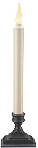 Xodus Innovations Fpc1650A Battery Operated Flameless 12 Inch Taper Candle And Base With 3D Warm White Flickering Flame And 6 Hour Automatic Timer #TOP17