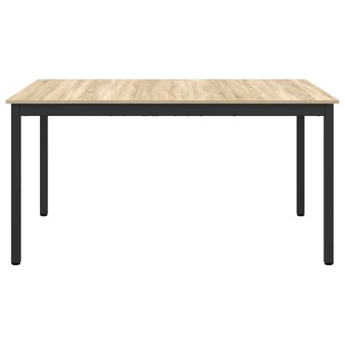 Table à manger bois et métal durable au design épuré - 6