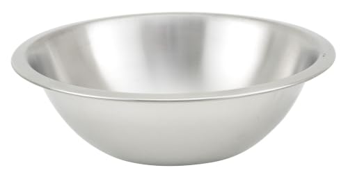 Winco 3/4 qt Heavy-Duty Stainless Steel Mixing Bowl, Shallow