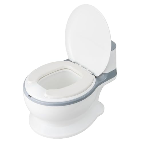 NEXSO Baby Potty Training Seat | 100 Disposable Bags Included Realistic Design Premium PU Cushion Non-Slip Base Potty Seat for Toddlers Ergonomic Backrest Suitable for Toddlers 1-6 Years