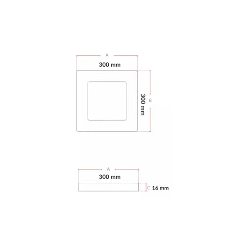 kit 5 painel plafon embutir quadrado 24w 6500k branco frio bivolt