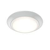 KICHLER Low Profile LED Downlight - Gen Select 5-in-1 Downlight White, for Wet or Damp Spaces, 2700K-5000K, Color Temperature Select, Power Surge Protected, (7.38' Dia x 1.35' H) 43874WH5CCT