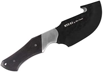 Route 83 Knives by MOE Cason Skinner Knife Gut Hook Handmade Kydex Sheath Stainless Steel Ebony Wood Handle