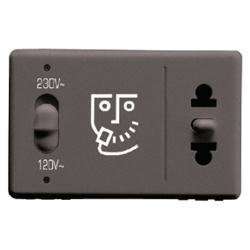 Prise electrique Gewiss Gw21841 noire 230 V pour installation standard