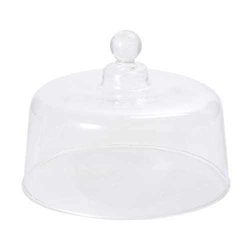 Cabilock 1pezzi Copertura in Vetro Trasparente per Micro Paesaggi Frutta Alimenti Scudo Protettivo Senza Piombo Resistente e Sicuro per Uso Prolungato