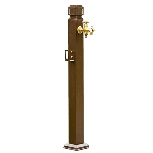 Water Column Garden Faucet Stainless Steel Freestanding Garden Water Column With Anti Freezing Technology Durable Brass Faucet Post For Outdoor Hose Holder Stand Metal Water F,One Color,B,Height 105c