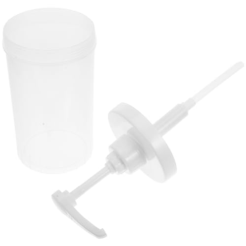 GRIRIW Hand Press Dispenser for Syrup Portable Squeeze Bottle for Precise Control for Bars Juices and Sauces User Friendly Design for All Ages