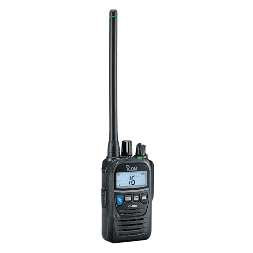Icom M85 21 USA VHF Dual Band Handheld Radio; Land (5W, 3W, 1W) & Marine (2W, 1W)