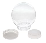 Creative Hobbies 5 Inch (130mm) DIY Snow Globe Water Globe - Clear Plastic with Screw Off Cap | Perfect for DIY Crafts and Customization