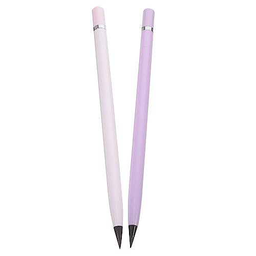 Angoily 2 Piezas No Es Necesario Afilar Los Lápices Eterno Lápiz Lápiz Para Siempre Borrable Lápices De Regreso a La Escuela Nunca Tinta Lapices Dibujo Sin Afilar Lápices Metal