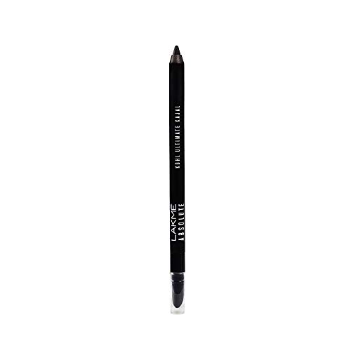 Lakme Absolute Ultimate Kohl Kajal, Black, Water Resistant, Lasts Upto 16 Hrs, 1.2 g