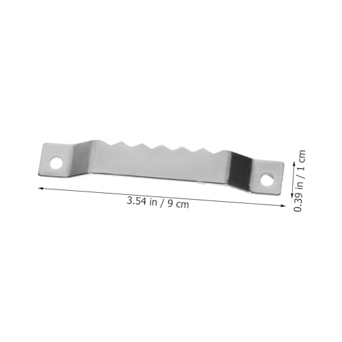 Image of 100pcs Serrated Picture Hangers Frame Hooks for Easy Picture Hanging Offices Homes and Schools Sturdy Non-Deformation Impact Resistant Hardware