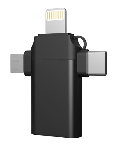 OTG�ϊ��A�_�v�^ 3in1 ���C�g�j���O �^�C�v�� Micro USB-B to USB-A�ϊ��A�_�v�^ 5Gbps�����]�� �R���p�N�g �ݒ�s�v �ʐ^/�r�f�I/�t�@�C�� iPhone/Android/Switch/�^�u���b�g�ɑΉ�