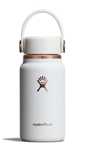 Image of Hydro Flask Micro Bottle - Insulated Mini Leak Proof Flask for Purse or Pocket in 6.7 Oz Chalk White ARC